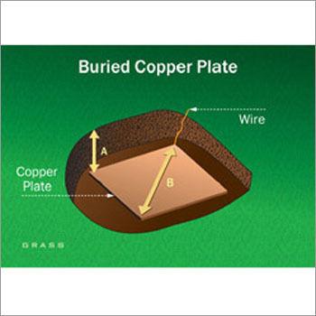 Round Copper Earthing Plate