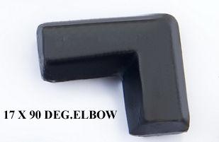 Black Metal Elbow 17 X 90