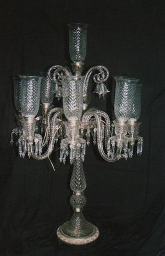 Silver Pedestal Lamp