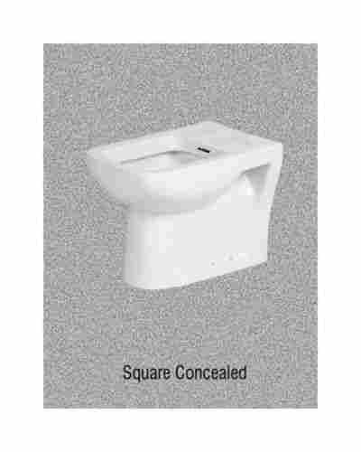 square concealed toilet
