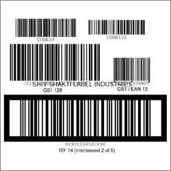 Multicolour Self Adhesive Barcode Labels