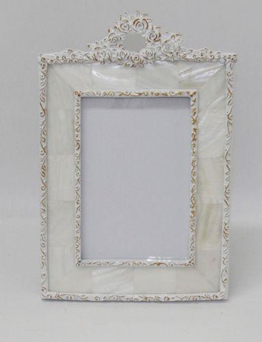 Photo Frame 4A 6 Rosette Mother of Pearl