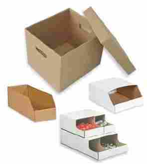 Corrugated Storage Stackable Bins