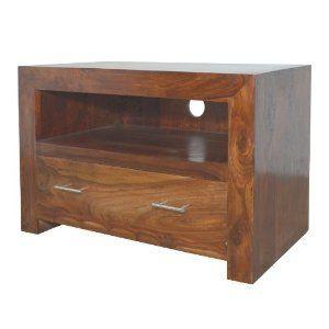 Cuba Sheesham Square Tv Stand Length: 40 Inch (In)