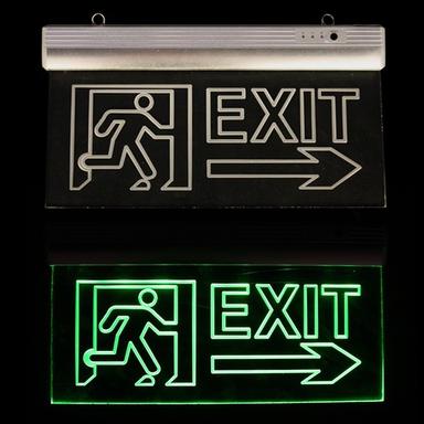 Glass Emergency Exit Signs Application: Shopping Malls Office Metro & Hospital