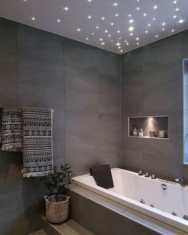 White Bath Shower Star Ceiling Lights