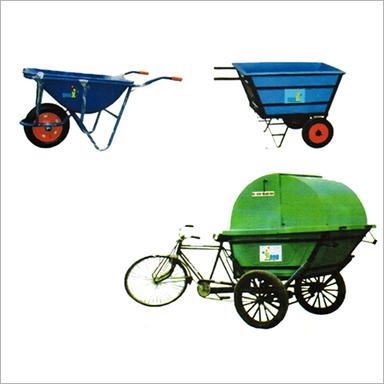 Iron Wheel Barrow Garbage Rickshaw