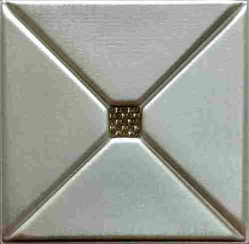 Beige Metallic 3D Leather Panel