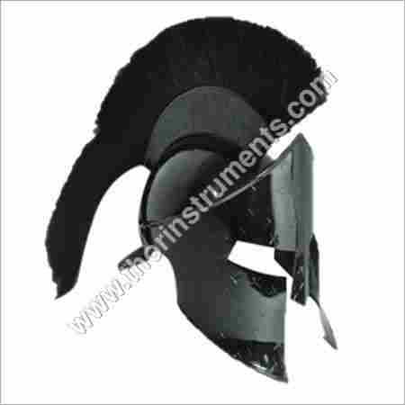 300 King Spartan Black Antique Helmets Black Plume