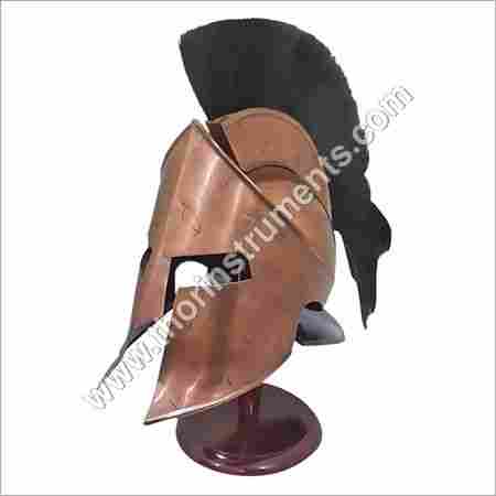 300 King Spartan Helmets Copper Finish With Stand