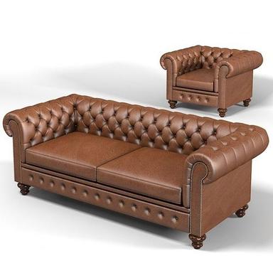 Chesterfield Leather Sofa No Assembly Required