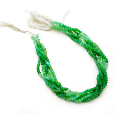 Necklaces Chrysoprase 3-4Mm Beads Strand