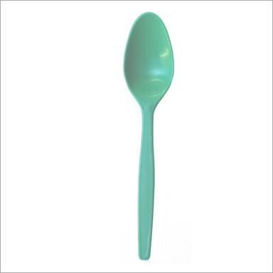 Green Disposable Plastic Spoon