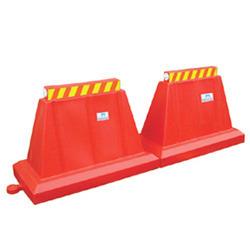 Red And Yellow Water Filled Barrier