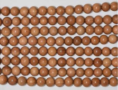 Natural Dark Golden Brown Sandalwood Japa Mala Beads
