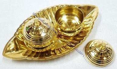 Golden Brass Royal Boat Karanda