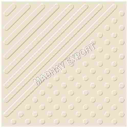 Tab Buttons Ivory Full Body Vitrified Parking Tiles