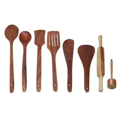 Desi Karigar Wooden Cutlery set of 8