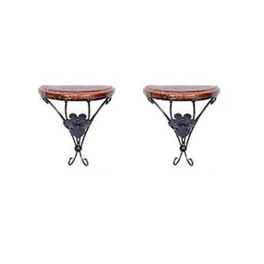 Desi Karigar Home Decor Shelf Rack Wall Bracket Wall Rack set of 2