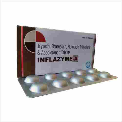 Trypsin Bromelain rutoside trihydrate aceclofenac Tablets