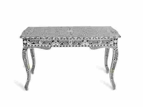 Bone Inlay Console Table With Drawers