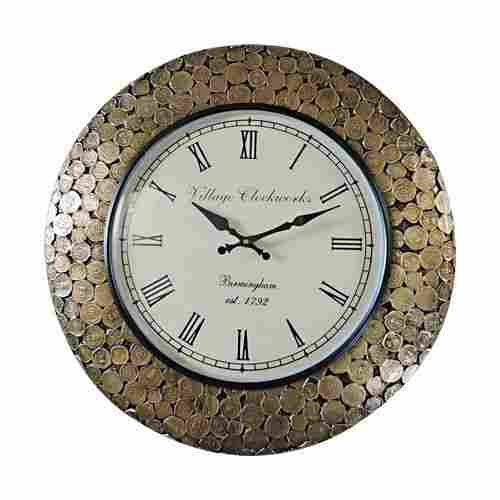 Wooden Coin Wall Clocks
