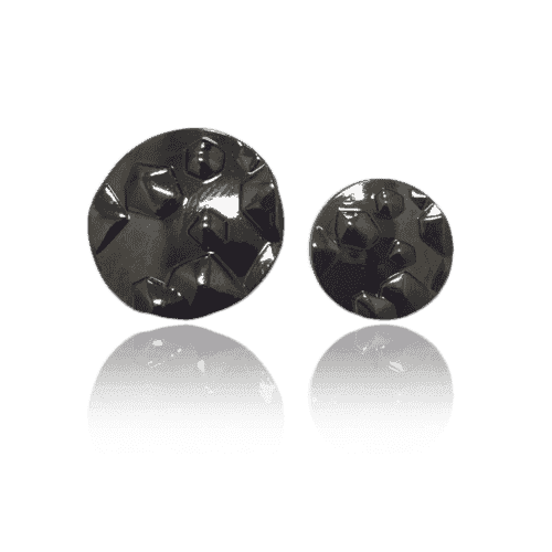 Black Geometrical Pattern Button