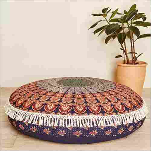 Large 32 Round Pillow Cover, Decorative Mandala Pillow Sham