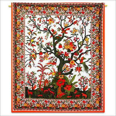 Tree Print Tapestry Bedsheet