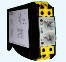 Black And Yellow Din Rail Timer- Star Delta