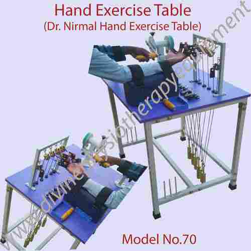 Hand exercise table