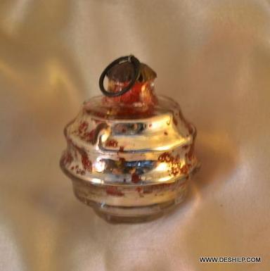 Golden Holiday Lane Gold With Swirl Glass Ball Ornaments Glass Ball Christmas Ornament