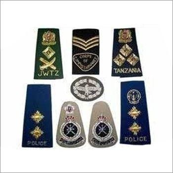 Multicolor Embroidered Shoulder Badges