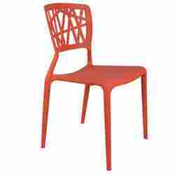 Orange Eliminar Plastic Molded Chair