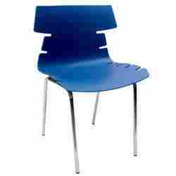 Blue Alisar Steel Frame Plastic Chair
