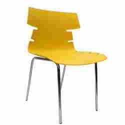 Yellow Alisar Steel Frame Plastic Chair