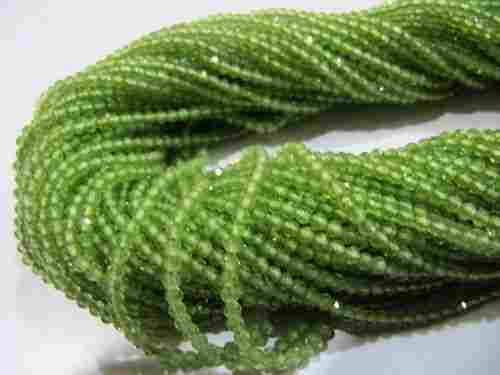 Peridot faceted beads