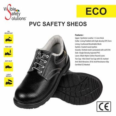 Black Workers Safety Shoes