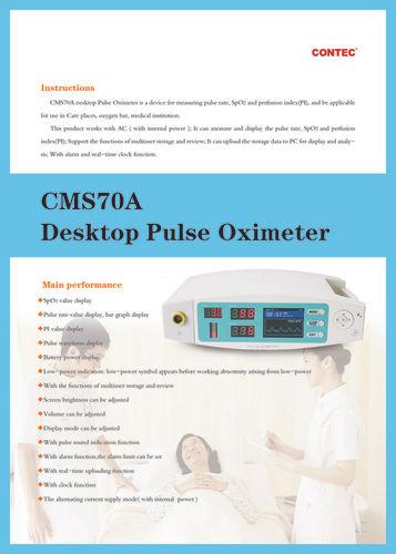 Plastic Cms 70 A Tabletop Pulse Oximeter