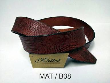 Zinc Designer Leather Belt