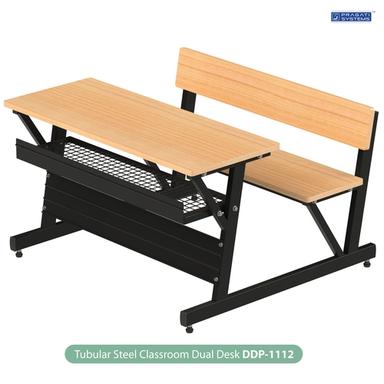 Epoxy Powder Coated Tubular Steel Classroom Study Dual Desk Ddp-1112