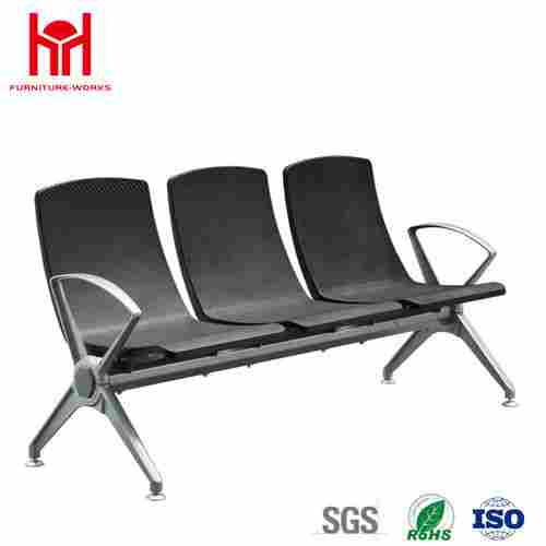 high quality low price 3 Seat PU padded waiting chair for Airport