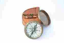 Hand Made Vintage Style Nautical Poem Compass With Leather C