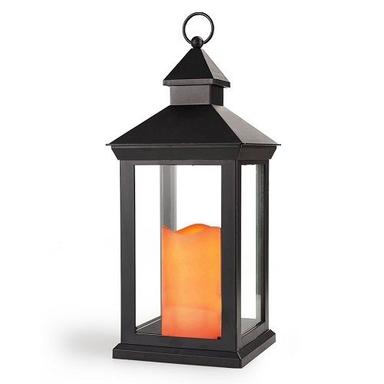 BRIGHT ZEAL 14" TALL Vintage Decorative Lantern with LED