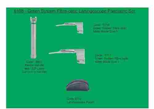 Green System F/O Laryngoscope Paediatric Set