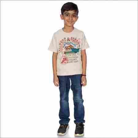 Boy 100% Comed Knitted Cotton T-shirt