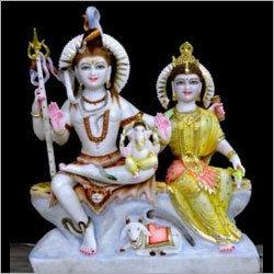 भगवान संगमरमर शिव पार्वती मूर्ति