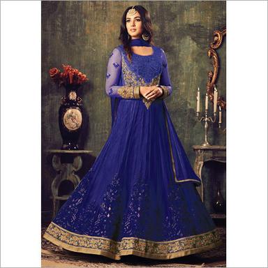 Indian Ladies Blue Anarkali Suits