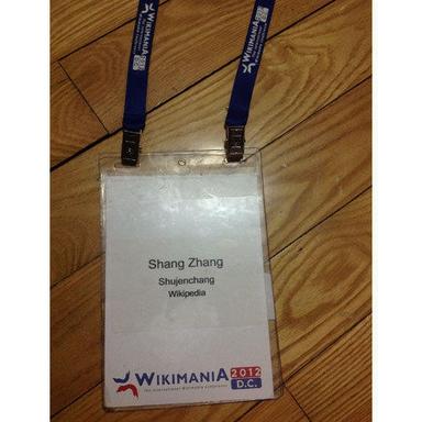 White Pvc Conference Badges