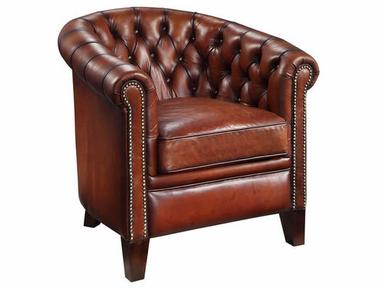 Chesterfield Back Leather Chair No Assembly Required